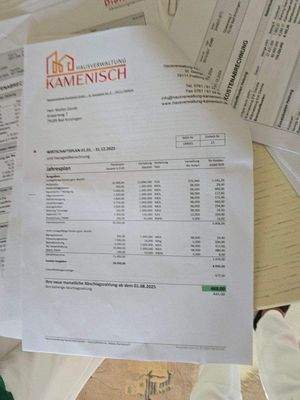 Nebenkosten Abrechnung