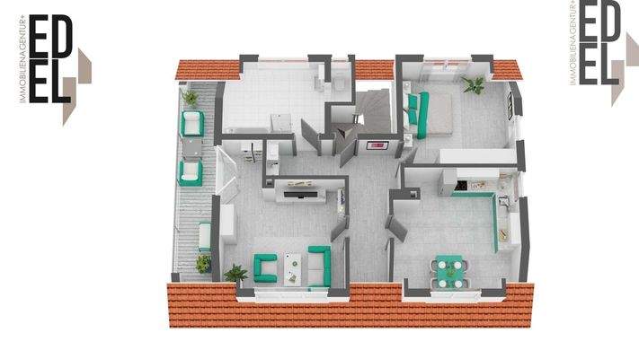 Grundriss DG Zweifamilienhaus