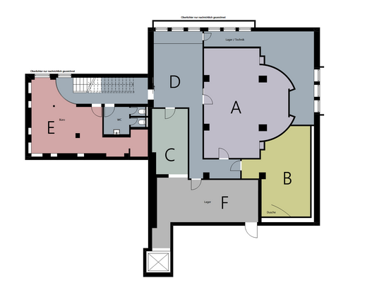 Grundriss Teilflächen