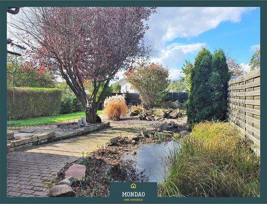 Blick in den Gartenbereich