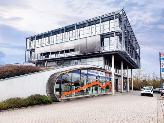 Schaufensterfront seitlich