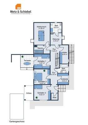 Grundriss Gartengeschos MIT Durchbruch