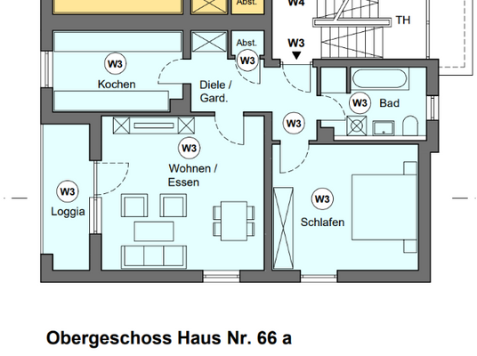 Wohnung 3 im Obergeschoss