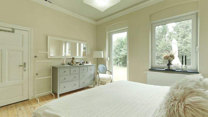 Das gemütliche Schlafzimmer im EG