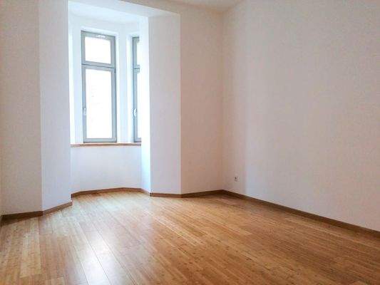 Schlafzimmer mit Fußbodenheizung