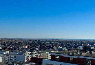 Ausblick aus der Loggia bis zum Rantum Becken