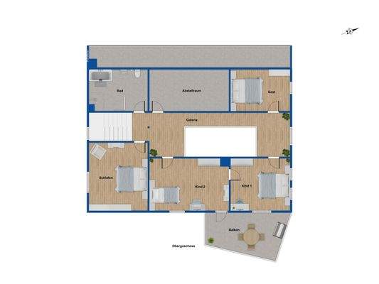 Grundriss Obergeschoss