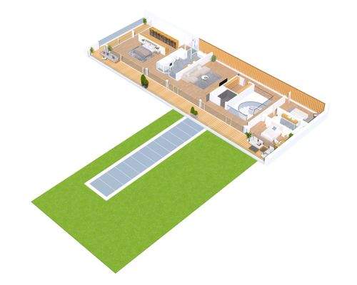 3D-Grundriss-OG mit Einrichtungsvorschlag - so genehmigt! 