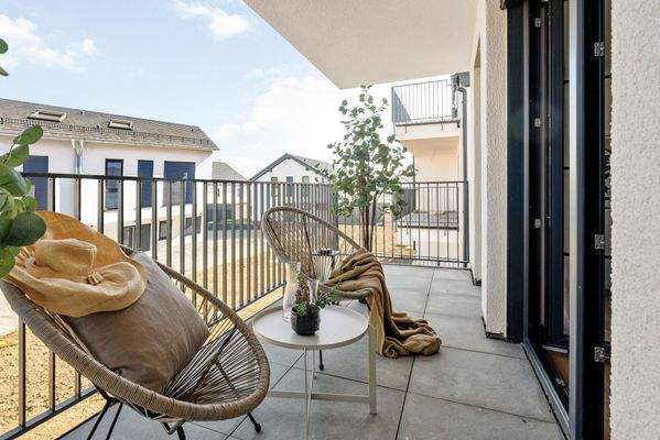 Balkonterrasse im 1. OG