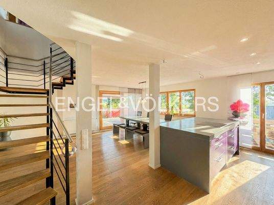 Wendeltreppe ins Dachgeschoss