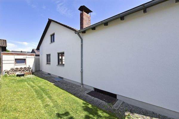 Westseite des Hauses