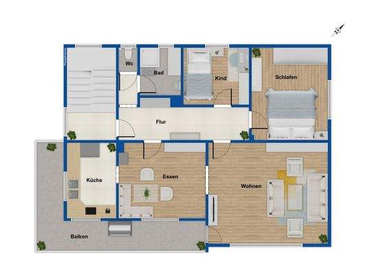 Grundriss Obergeschoss