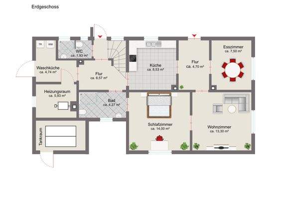 Grundriss Erdgeschoss