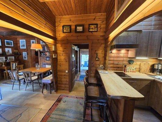 Küche und Wohnbereich