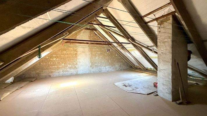 Nutzbarer Dachboden zum Trocknen der Wäsche