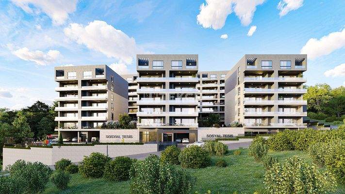 Apartments with Pool and Sauna in Mudanya, Bursa