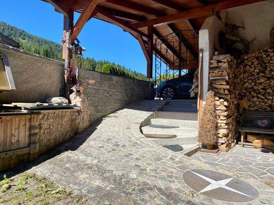 Origineller Zugang mit Himmelsrichtungen