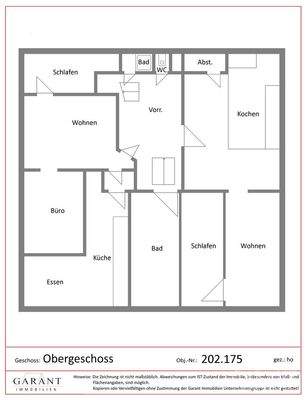 Grundriss  Obergeschoss