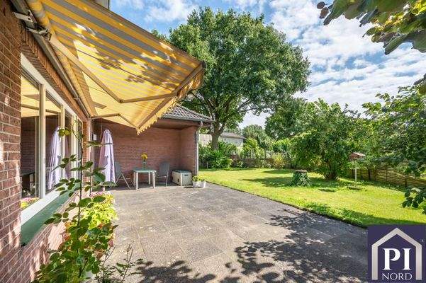 Süd-Westterrasse mit geschützter Ecke