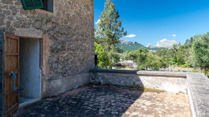 Escorca Mallorca rustikale Finca zum Verkauf Terrasse BHHS-BAL-0176