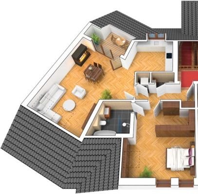 3 D Grundriss