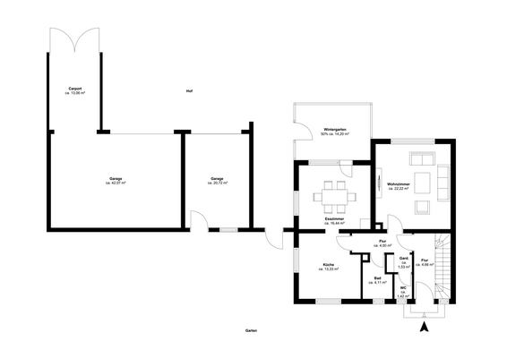 Grundriss Erdgeschoss