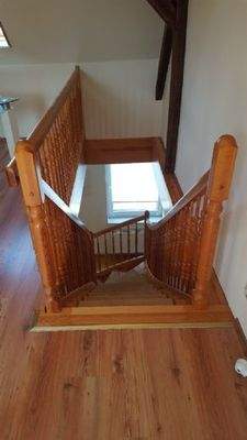 Treppe zur unetren Eateg