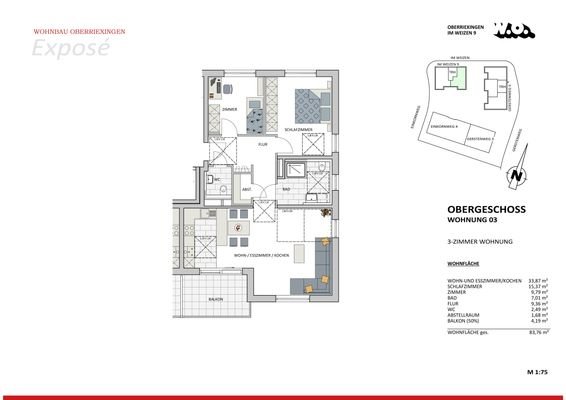 3-Zi-ETW im Obergeschoss