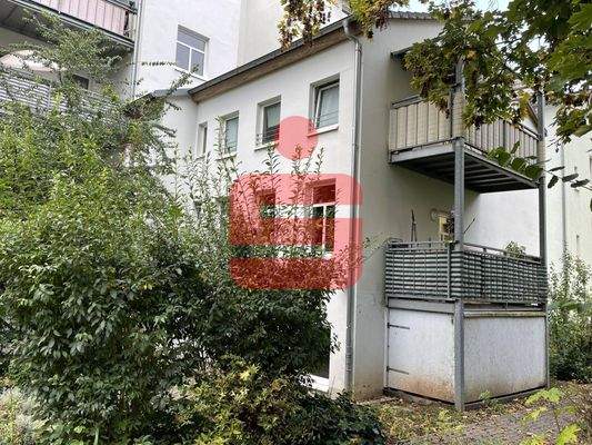 Außenansicht Wohnung mit Balkon