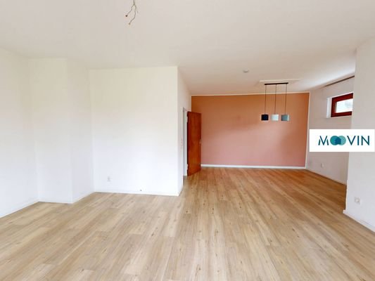 Ansicht IV: Wohn- und Esszimmer
