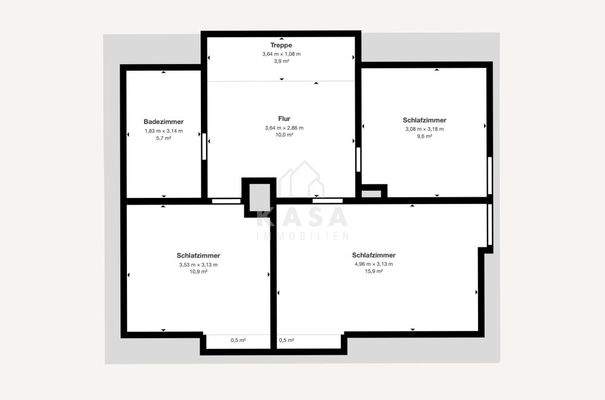 Grundriss Obergeschoss