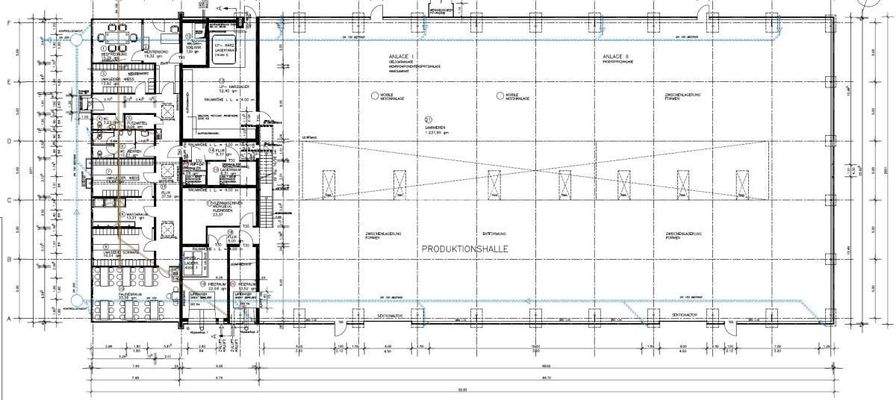 Grundriss Halle 1 EG