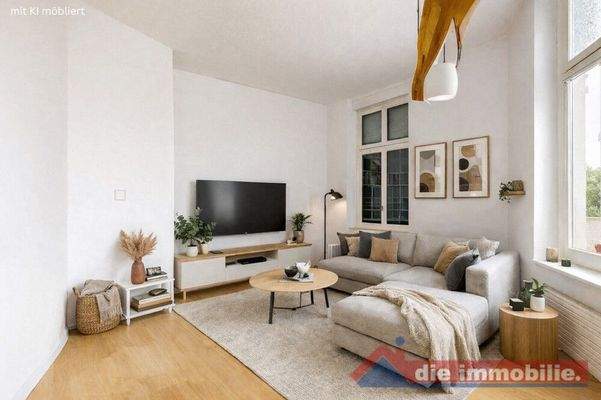 Wohnzimmer_1 mit KI möbliert