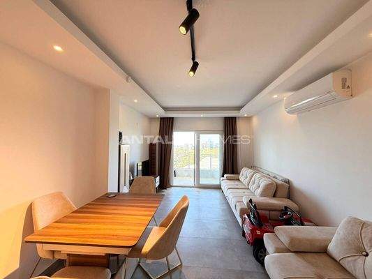 Sea and City View Apartment in a Social Complex in Alanya Kargıcak