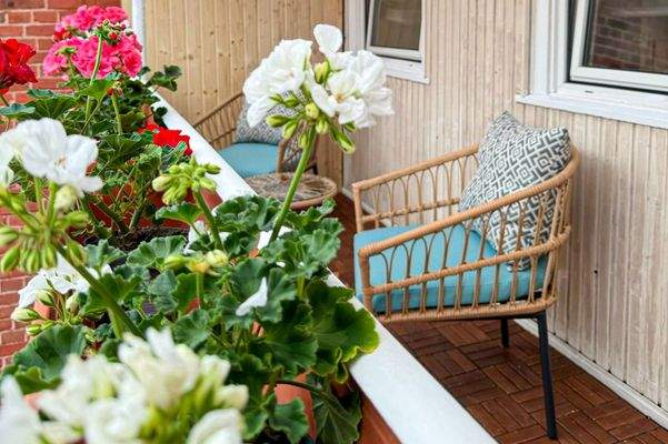 Balkon Wohnung im Obergeschoss