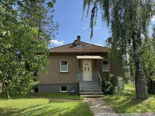 Rückansicht mit aktuellem Eingang