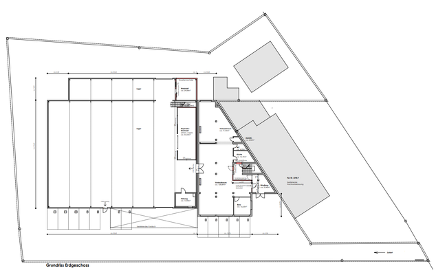 Grundriss EG - Halle