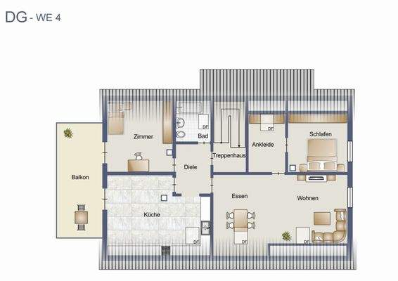 Grundriss DG - WE 4