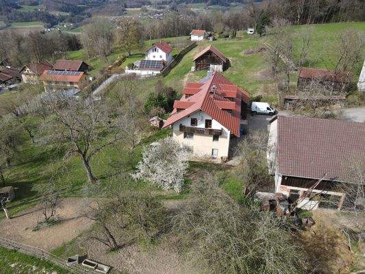 DHH Ansichten von oben mit Stallung
