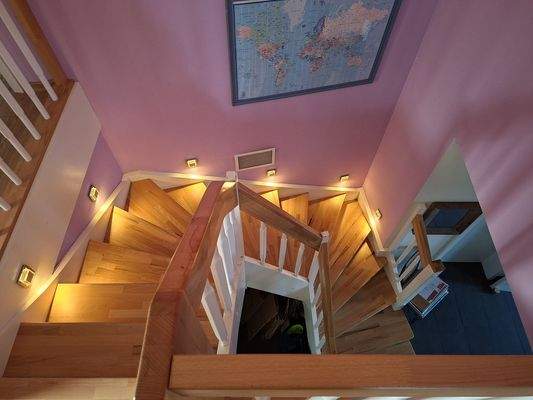 Treppe zum Dachgeschoss