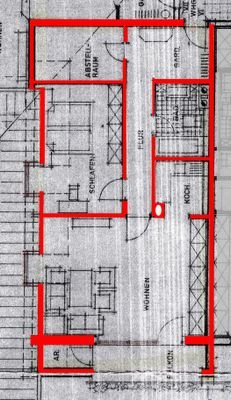 Grundriss • 2-ZKB WH im 2. OG 