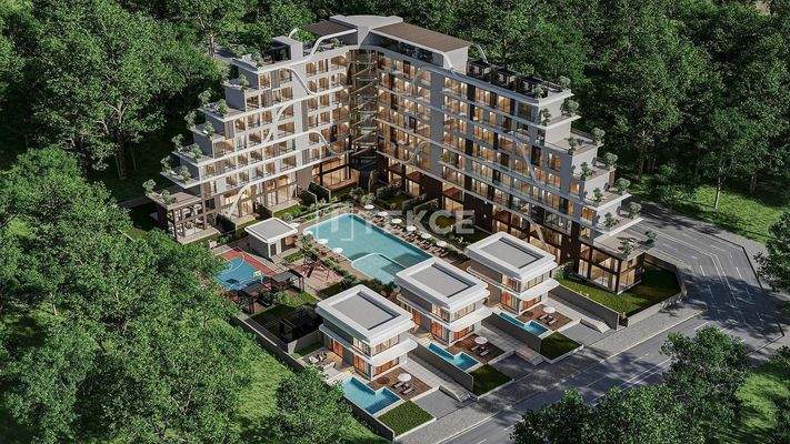 Apartments with Loft Options in a Complex in Altıntaş, Antalya