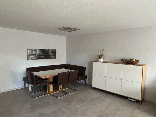 Essbereich im Wohnzimmer