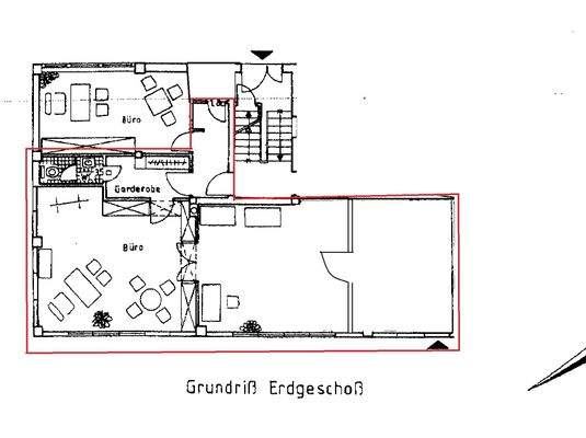 Grundriss Fläche EG 
