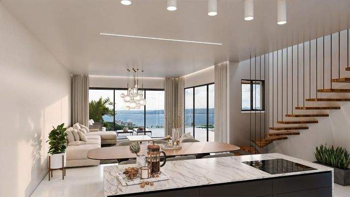 Kreta, Plaka: Neubau-Projekt! Moderne Luxusvilla mit Meerblick zu verkaufen