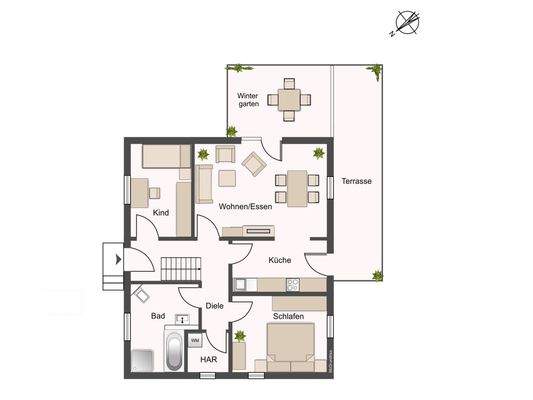 Grundriss - Erdgeschoss