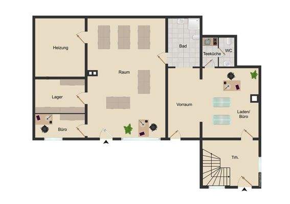 Grundriss - Plan nicht zur Maßentnahme geeignet