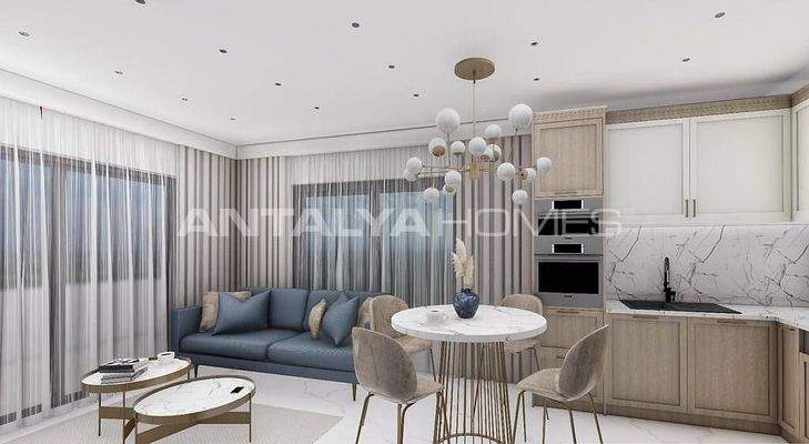 Sea View Flats in a Complex with Swimming Pool in Alanya Oba