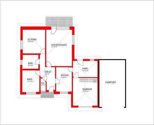 Grundriss EG ohne Maße