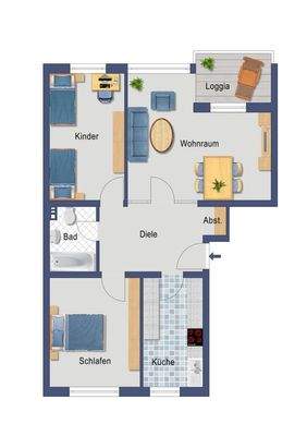 GR_Danziger_Str 3 Zimmer